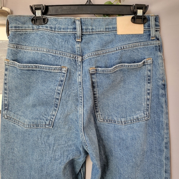 Everlane The Way High Denim Jean Organic Cotton Raw Hem 30 Long - Picture 6 of 16